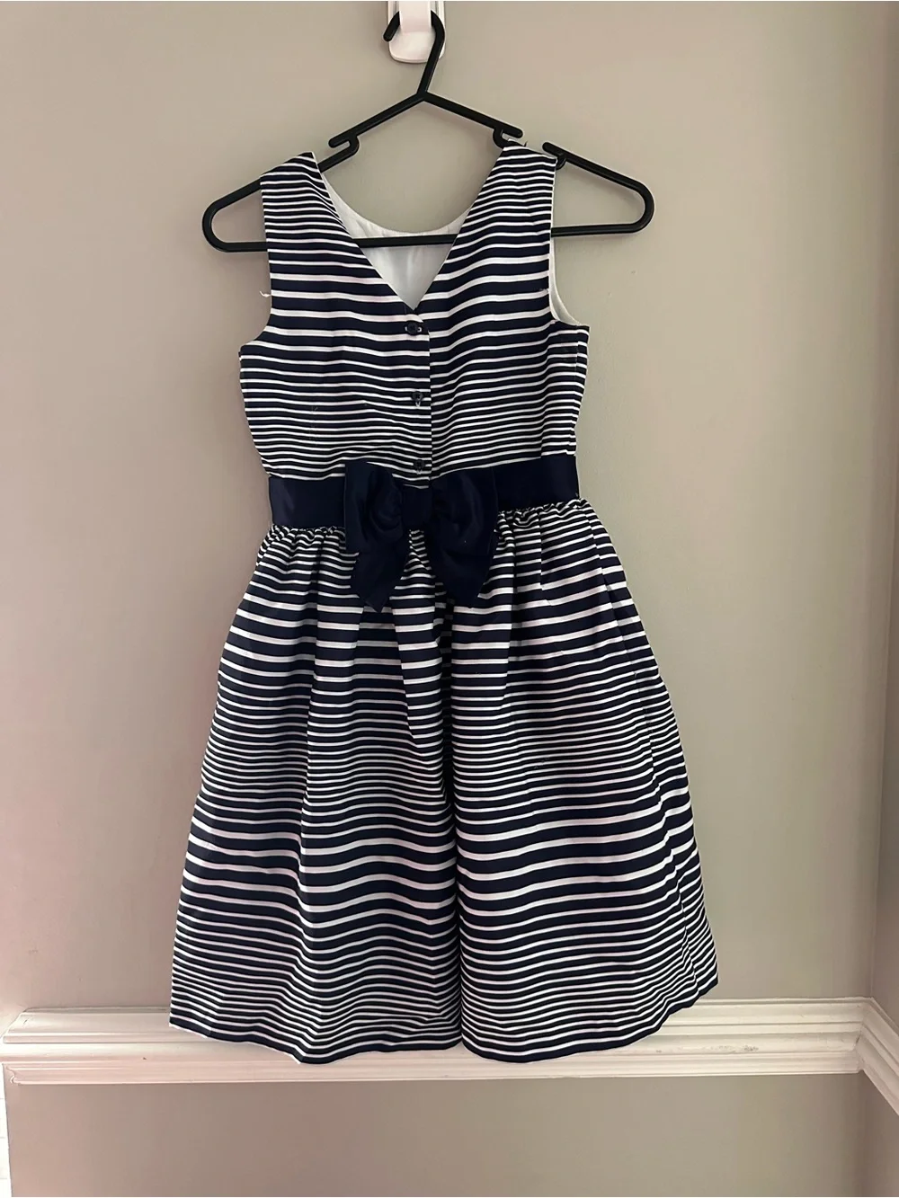 Gymboree Navy and White Dress size 10